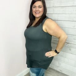 Zenana "Smile" V Neck Tank Clothing 21 Zenana