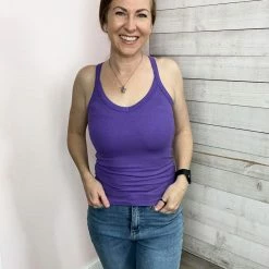 La Miel "Natural Comfort" Cross Back Top