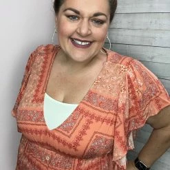 Sugarfox Clothing "Life's A Peach" Bohemian Babydoll Top 8 Sugarfox Clothing