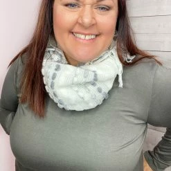 Accessorize Me New Arrivals "Levi" Infinity Knit Scarf With Tassels