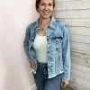 Zenana Clothing "Denim Delight" Acid Wash Jean Jacket
