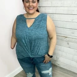 Haptics "Come Closer" Sleeveless Cutout Top