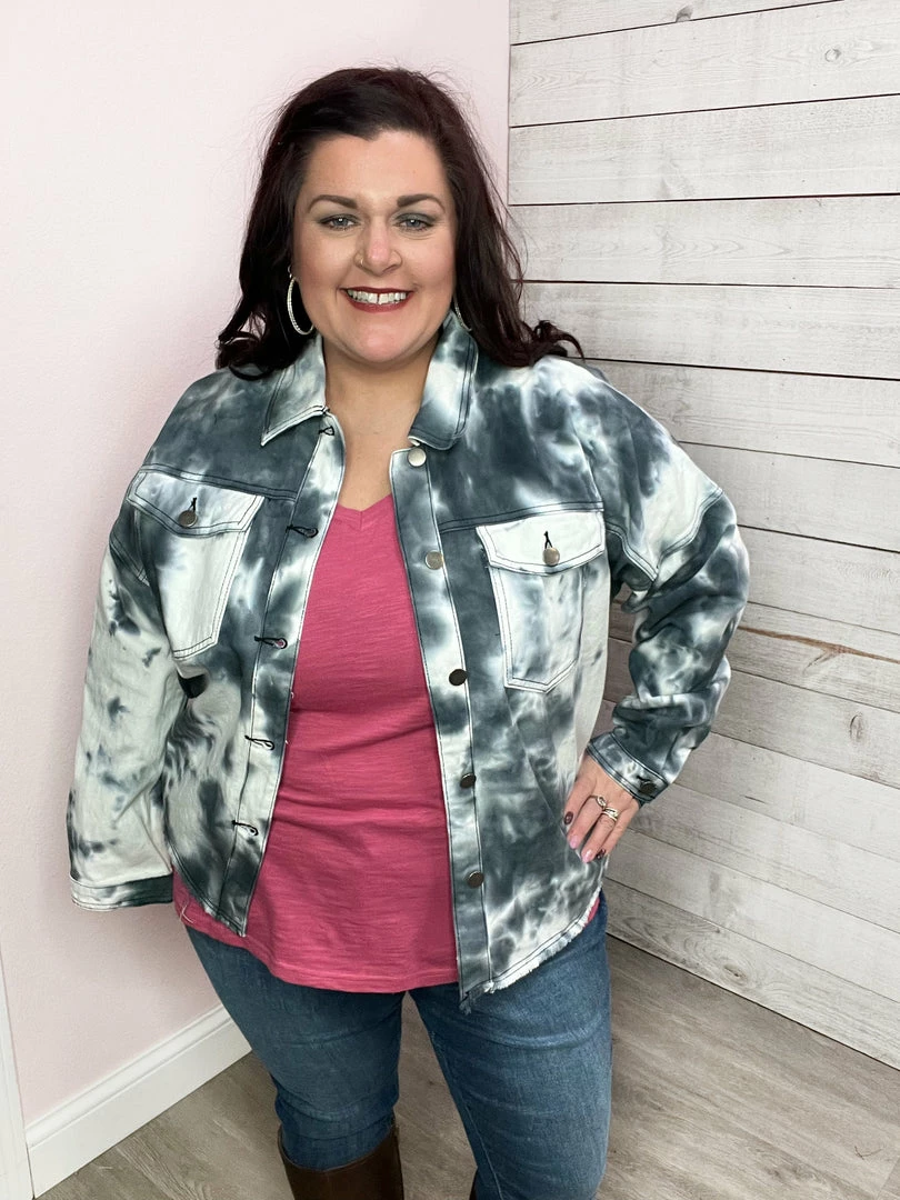 Easel Clothing "Never Stop Dreaming" Tie-Dye Shirt Jacket 5 Easel Clothing "Never Stop Dreaming" Tie-Dye Shirt Jacket