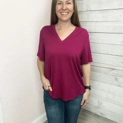 Sew In Love Clothing "Classic Comfort" V Neck Short Sleeve Top 13 Sew In Love Clothing