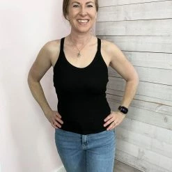 La Miel "Natural Comfort" Cross Back Top