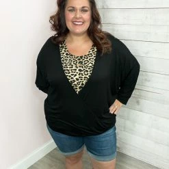 Celeste Clothing "Out Of Office" Two Piece Top- Animal