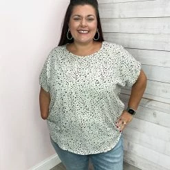 Mittoshop "Let It Go" Terrazzo Print Top