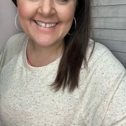 Mono B "Beautiful Creation" Sprinkle Long Sleeve Top- Lt. Peach** Sales Are Final** Clothing 7 Mono B