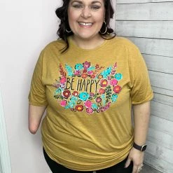 Texas True Be Happy Graphic Tee Clothing