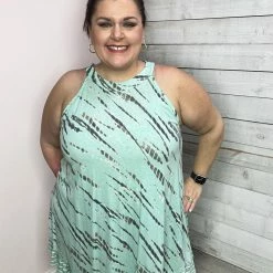 Crepas Clothing "Ocean Break" Mint Tank *FINAL SALE*