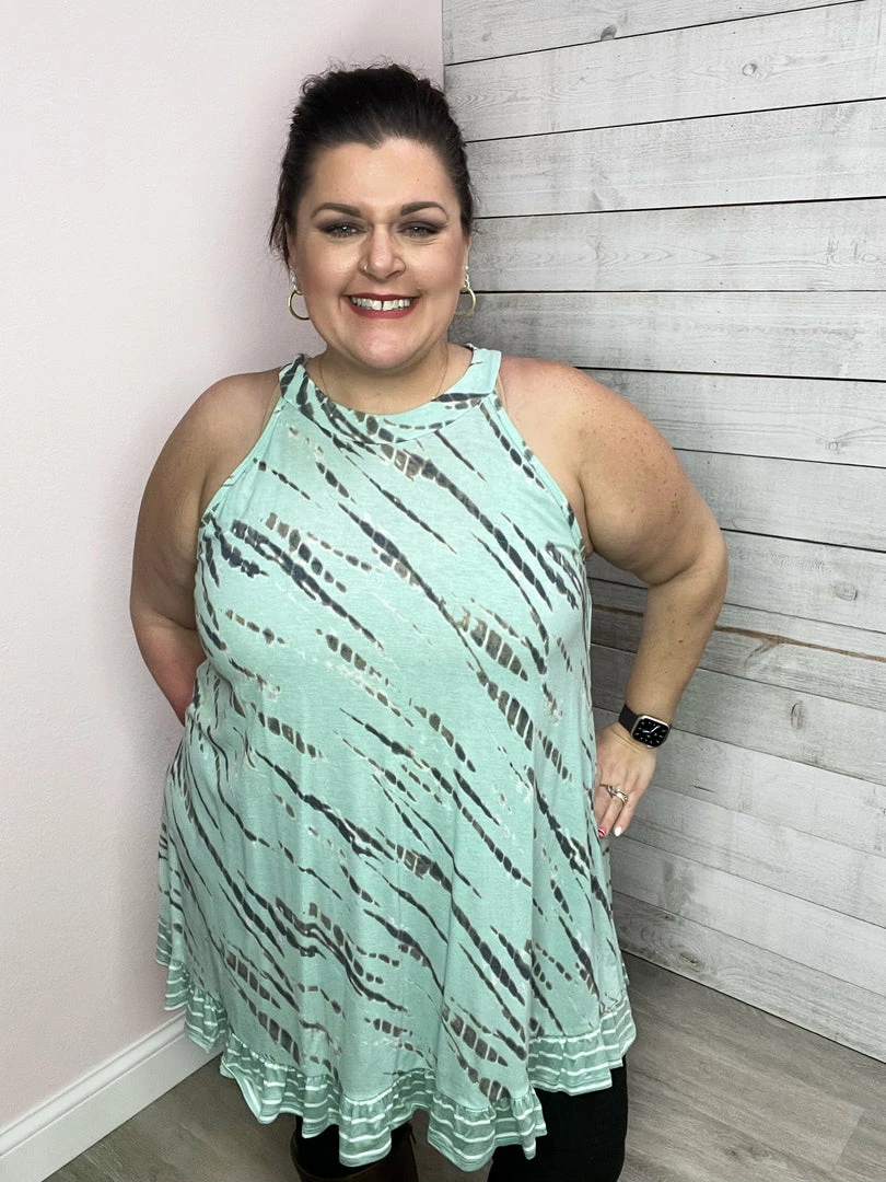 Crepas Clothing "Ocean Break" Mint Tank *FINAL SALE* 1 Crepas Clothing "Ocean Break" Mint Tank *FINAL SALE*