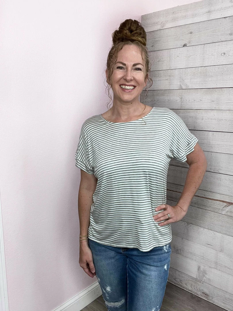 Ps Kate "Boat Life" Stripe Top W/Back Bar Clothing 2 Ps Kate "Boat Life" Stripe Top W/Back Bar Clothing