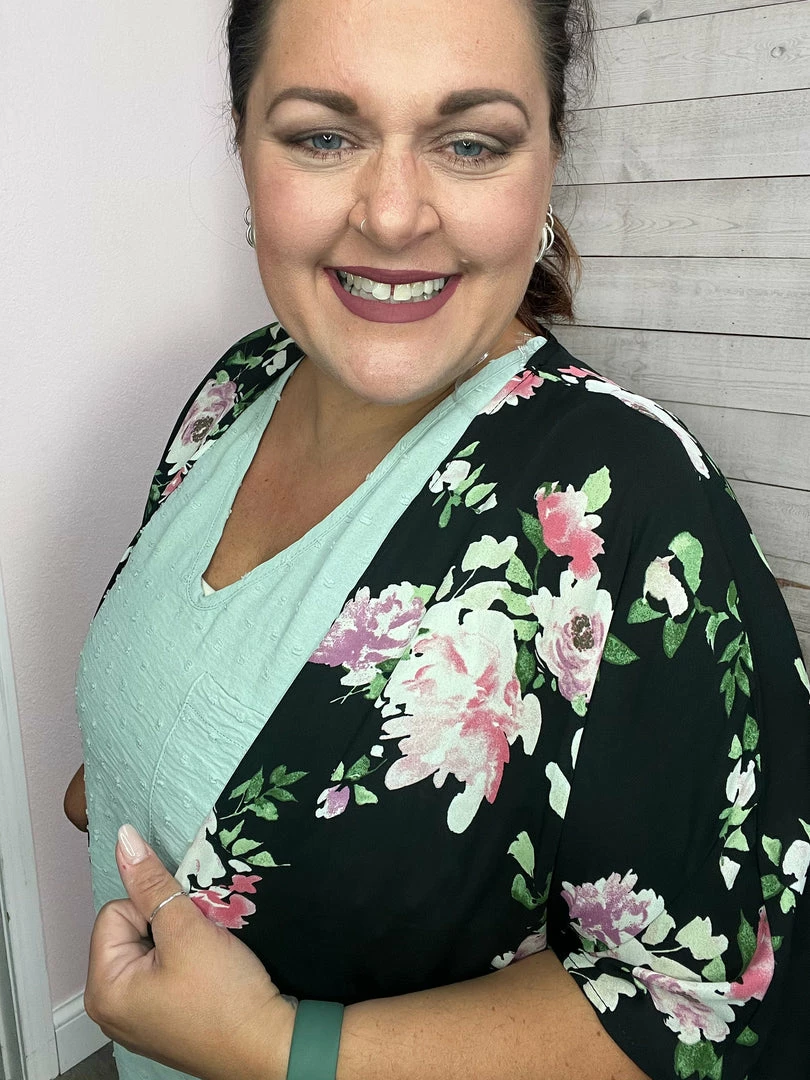 Honeyme "Time To Bloom" Floral Kimono 3 Honeyme "Time To Bloom" Floral Kimono