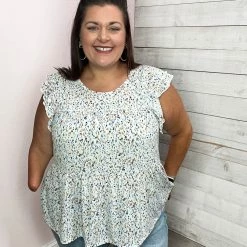 Mittoshop "Best Interest" Flutter Sleeve Tank Top Clothing