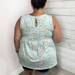 Lovely Melody "Subtle Elegance" Floral Babydoll Tank 6 Lovely Melody