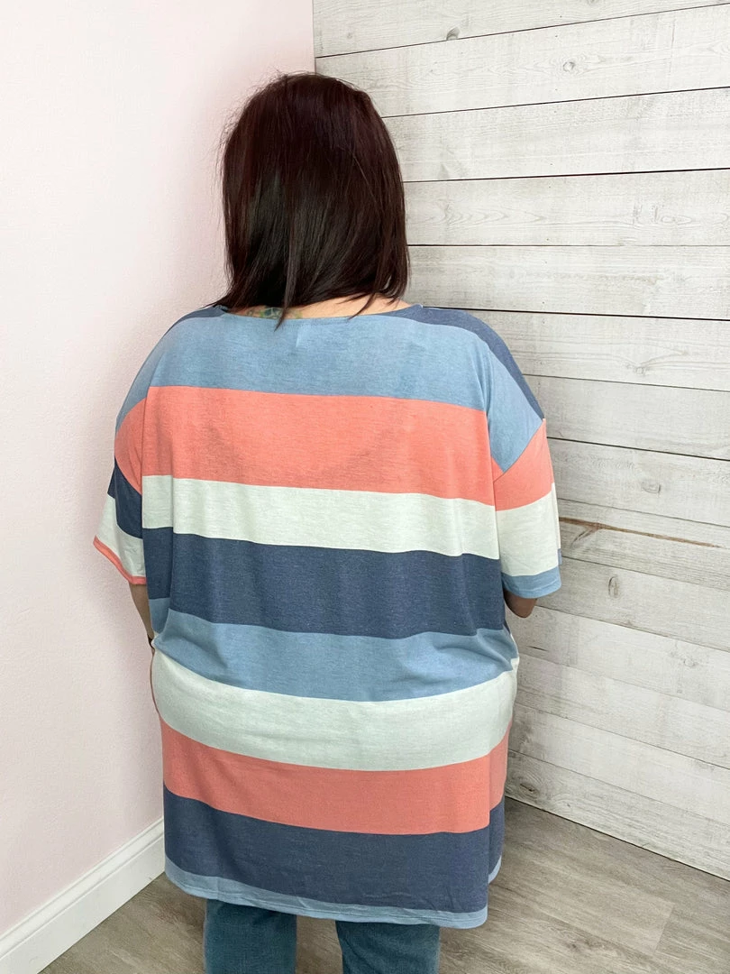 Emerald "Pleasant Views" Multi Colored Stripe Top *FINAL SALE* 5 Emerald "Pleasant Views" Multi Colored Stripe Top *FINAL SALE*