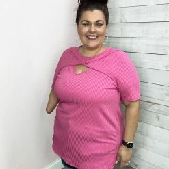 Now N Forever Clothing "Perfect Love" Pink Keyhole Top *FINAL SALE* 9 Now N Forever Clothing