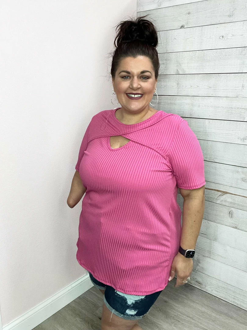 Now N Forever Clothing "Perfect Love" Pink Keyhole Top *FINAL SALE* 5 Now N Forever Clothing "Perfect Love" Pink Keyhole Top *FINAL SALE*