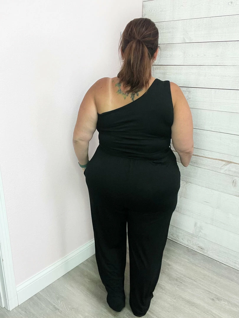 White Birch Clothing "Fresh Take" One Shoulder Jumpsuit 4 White Birch Clothing "Fresh Take" One Shoulder Jumpsuit