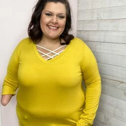 Mittoshop "Gold Mine" Gold Long Sleeve Bamboo Top *FINAL SALE* Clothing