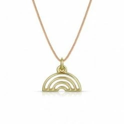 Lucky Feather New Arrivals Show All Your Colors Rainbow Necklace