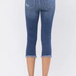 Clothing Judy Blue Raw Hem Capri- 82268