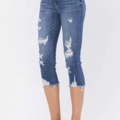 Clothing Judy Blue Raw Hem Capri- 82268 6 Clothing Judy Blue Raw Hem Capri- 82268