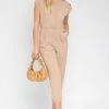 Gilli "Meet And Greet" Jumpsuit- Tan *FINAL SALE* Clothing