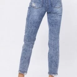 Judy Blue Acid Wash Destroyed Boyfriend- 88281