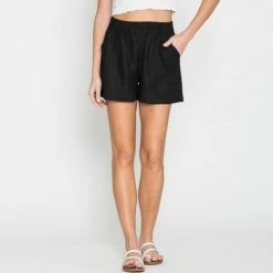 Now N Forever Clothing "Off The Clock" Black Shorts With Pockets