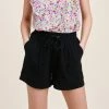 Staccato "Worth Your Time" Black Drawstring Shorts Clothing