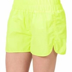 Zenana "Neon Lights" Windbreaker Running Shorts Clothing