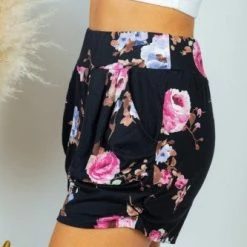 White Birch Clothing "Hearts In Love" Floral Print Shorts *FINAL SALE*
