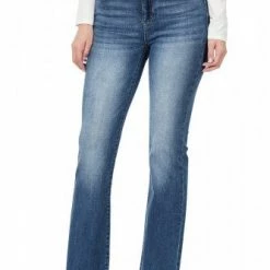 Zenana Mid Rise Bootcut Jean- DOP-1640DD Clothing