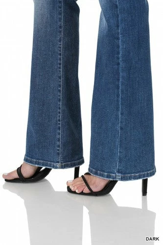 Zenana Mid Rise Bootcut Jean- DOP-1640DD Clothing 3 Zenana Mid Rise Bootcut Jean- DOP-1640DD Clothing