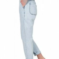 Clothing Zenana Paperbag Waist Barrel Jean- DOP-1595AB