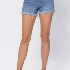 Judy Blue Hi-Rise Cuffed Shorts- 150096