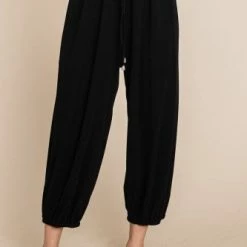 Emerald "Center Stage" Relaxed Fit Jogger Black