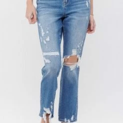 Mica Denim Super Hi-Rise Mom Jean- MDP-M122 Clothing