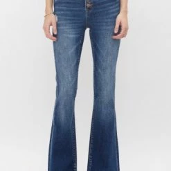 Mica Denim Hi-Rise Flare Button Fly- MDP-F184DK