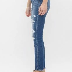 Clothing Mica Denim Hi-Rise Distressed Skinny- MDP-S102