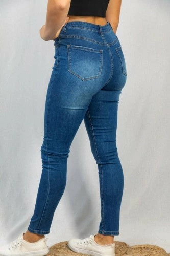 White Birch Clothing "Last Farewell" Hi-Rise Denim Jean- Blue 3 White Birch Clothing "Last Farewell" Hi-Rise Denim Jean- Blue