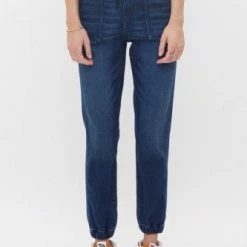 Clothing Mica Denim Hi-Rise Mom Fit Jogger- MDP-G113