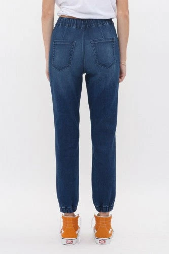 Clothing Mica Denim Hi-Rise Mom Fit Jogger- MDP-G113 3 Clothing Mica Denim Hi-Rise Mom Fit Jogger- MDP-G113