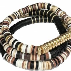 Accessorize Me "Teagan" Puka Shell Stretch Bracelet