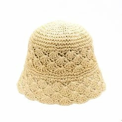 Accessorize Me "Picnic Babe" Crochet Straw Bucket Hat New Arrivals