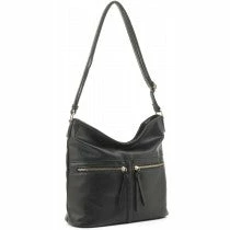 Accessorize Me New Arrivals "Bailey" Crossbody With Double Tassel Zippers