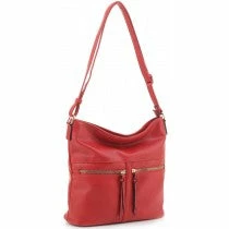 Accessorize Me New Arrivals "Bailey" Crossbody With Double Tassel Zippers