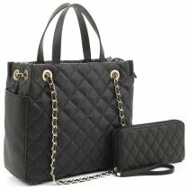 Accessorize Me New Arrivals "Kehlani" Quilted Purse With Wallet